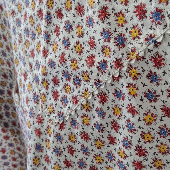 Vintage Handmade Calico Half Apron - Picture 7 of 12